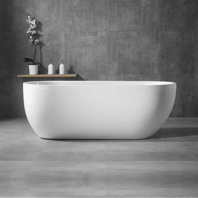 Corner bathtub with two right-angle faces and a curved front, 1500 × 1500 mm