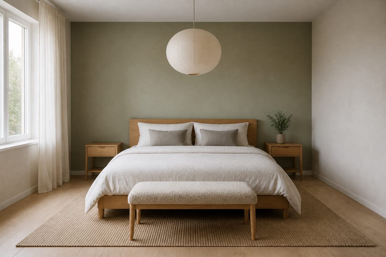 Primary bedroom, Scandinavian