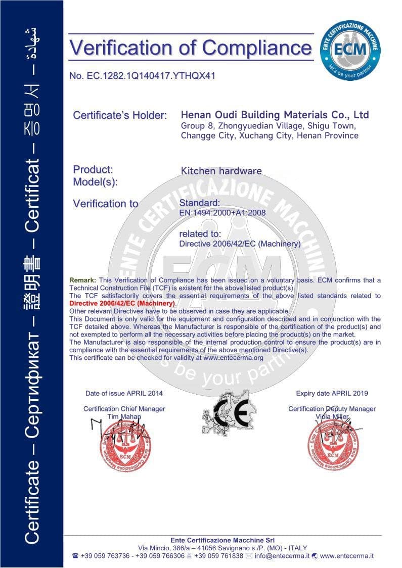 CE Certificate