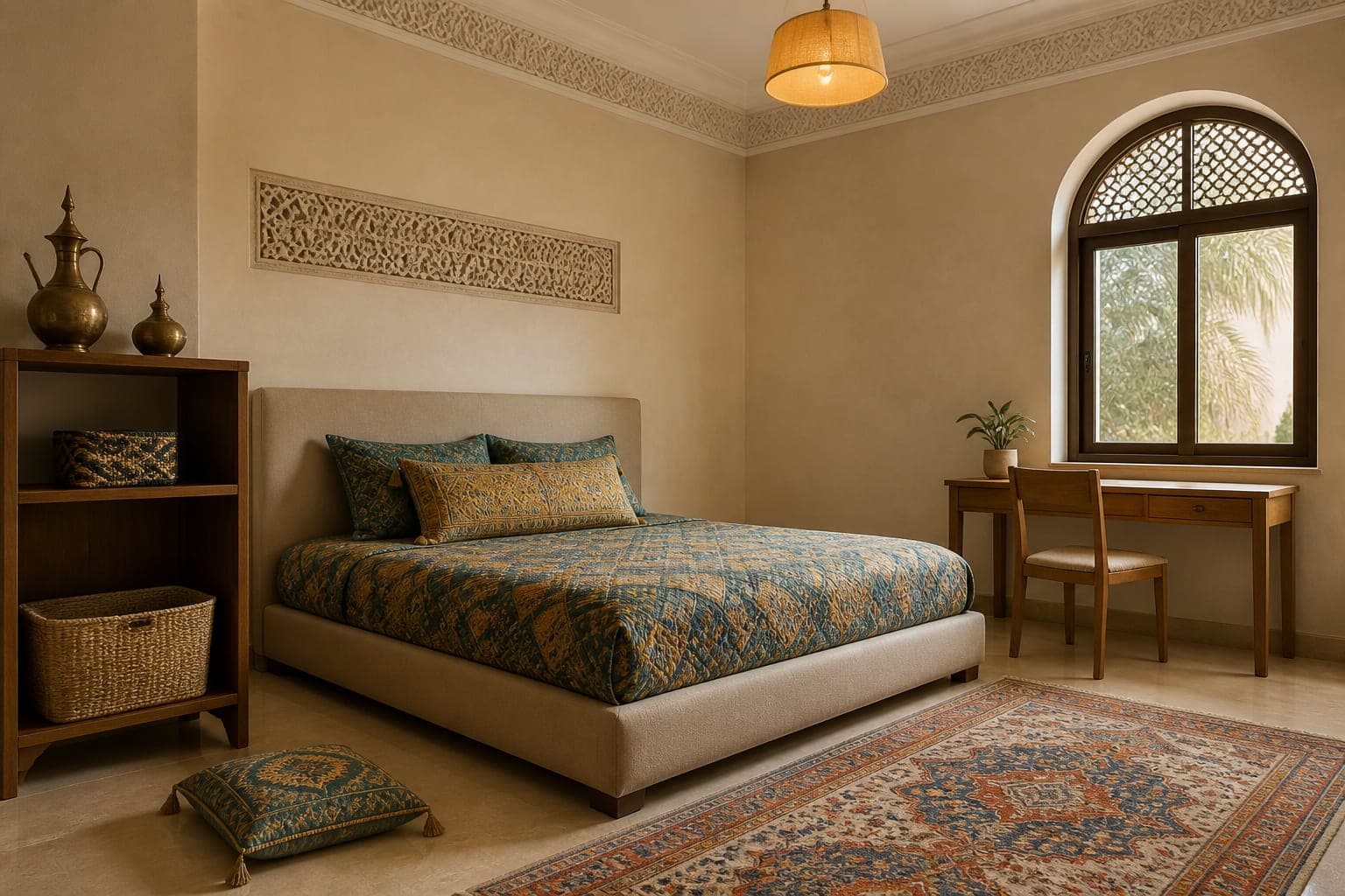 Children’s room with textile patterns