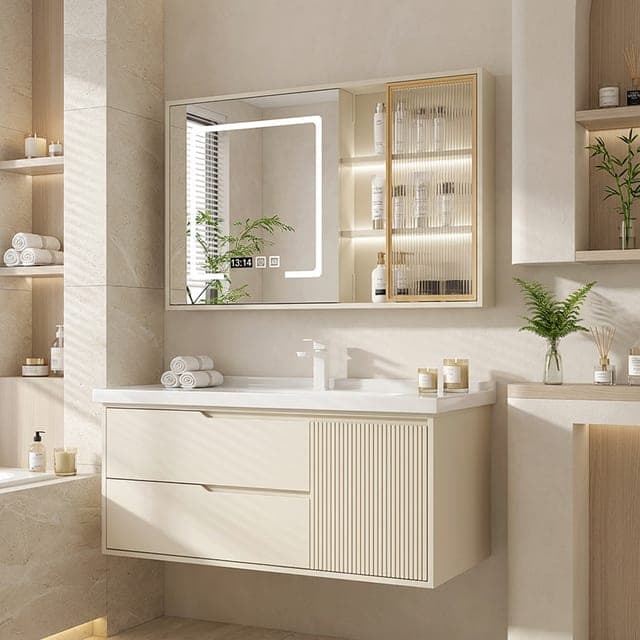 Guest bedroom bathroom vanity