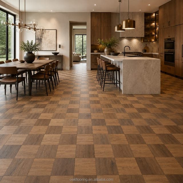 Open-plan living and dining area
