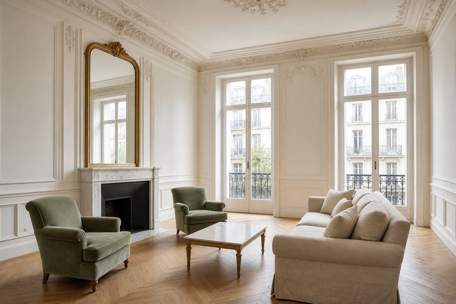 Living room, Parisian Haussmann